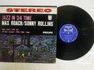 MAX ROACH/SONNY ROLLINS JAZZ IN 3/4 TIME PHILIPS SM 7077 Japan FLIPBACK COVER LP