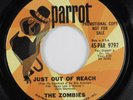 Rock 45 ZOMBIES Just Out Of Reach PARROT VG+ promo HEAR