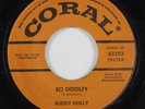 Rock & Roll 45 BUDDY HOLLY Bo Diddley CORAL HEAR