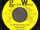 JUANITA WILLIAMS: baby boy / you knew what you was gettin' GOLDEN WORLD 7