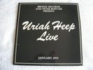 URIAH HEEP - LIVE - 1973 1st PRESS VINYL LP - ISLD 1 - BOOKLET & INNERS  EX/EX