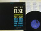CANNONBALL ADDERLEY SOMETHIN' ELSE BLUE NOTE GXF 3001 Japan VINYL LP