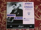 MAURICE GENDRON Cello Sonata SCHUBERT Schumann FRANCAIX UK LONDON LL 654 MONO
