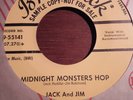 45 RARE ROCKABILLY/HORROR JACK AND JIM - MIDNIGHT MONSTERS HOP -TARZAN AND JANE