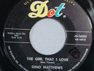 HEAR IT 60's Doo-Wop 45 rpm record Dino Matthews 