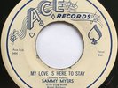 SAMMY MYERS My Love is Here to Stay/Sleeping in the Ground BLUES 45 EX *hear*