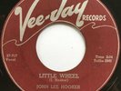 JOHN LEE HOOKER Little Wheel/Rosie Mae VEE-JAY BLUES 45 *hear*