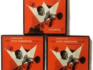 RARE JAZZ The Louis Armstrong Story Vol. 2, 3 & 4 EP 45 Boxsets Columbia 1A stmp