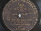 SARAH BERNHARDT les vieux RARE DISQUE MONOFACE 78 tours RPM GRAMOPHONE G.C-31172