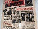 GUNS N' ROSES  lies LP 1.Press 1988 WIFEBEATING SLOGAN