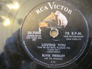 ELVIS PRESLEY 78    LOVING YOU/TEDDY BEAR RCA Victor 20-7000 VG+