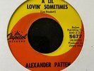 NORTHERN SOUL alexander Patton  'a lil loving sometime /no more dreams' US