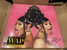 Cardi B WAP Limited Edition Gold Vinyl LP Megan Thee Stallion in hand