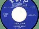 RICHARD BERRY & PHARAOHS Louie Louie / You Are My Sunshine 45rpm Flip 1957 orig.