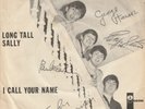 THE BEATLES ' LONG TALL SALLY' 'AUTOGRAPHED' DENMARK PS 45 ODEON BLUE LABEL