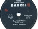 1959 WILBERT HARRISON Rock’n Roll 78 RPM Record. Kansas City
