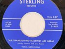 NORM BURNS God Is Dead - Says The World / Thanksgiving Sterling Song Poem 45