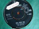 THE BEATLES - SHE LOVES YOU rare UK 1963 PROMO SAMPLE / 1ST PRESS / EX