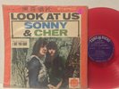 Sonny & Cher Look At Us VG+ TONGSHENG MXL 1089 RED VINYL Taiwan BEAUTIFUL  RARE