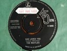 THE BEATLES - SHE LOVES YOU rare UK 1963 PROMO SAMPLE / 1ST PRESS / EX DECCA