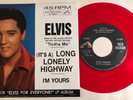 Elvis Presley / (It's a) Long Lonely Highway / RCA Red Vinyl 45 w PS / Mint