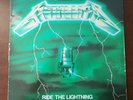 Metallica - Ride The Lightning - First Press French - Green Cover Original