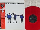 BEATLES HELP EMI/ODEON EAS-70134 Japan OBI CLEAR RED VINYL MONO VINYL LP