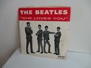 THE BEATLES 45 RPM PICTURE SLEEVE SHE LOVES YOU ; I'LL GET YOU; SWAN LABEL