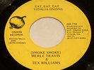 RARE 45rpm Merle Travis & Tex Williams EAT EAT EAT VIDALIA ONION Records VG+ wol