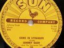 ROCKABILLY 78 RPM JOHNNY CASH, COME IN STRANGER / GUESS THINGS HAPPEN THAT WAY