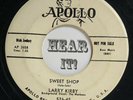 NY Rocker Rockabilly Stroller 45 LARRY KIRBY Sweet Shop APOLLO dj killer guitar