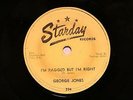 COUNTRY GEORGE JONES I'm Ragged But I'm Right STARDAY 234  EE-/E