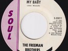 FREEMAN BROTHERS My Baby RARE M- northern soul 45 OBSCURE Motown r&b LISTEN