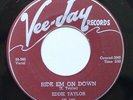 Eddie Taylor Vee Jay 45rpm 45 1956 
