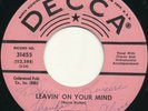 PATSY CLINE- Pink PROMO 45 Leavin' On Your Mind - RARE Autographed 1963 COUNTRY
