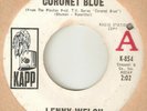 LENNY WELCH Coronet Blue Im Over You KAPP PROMO  NORTHERN SOUL USA 45