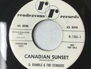 B. BUMBLE & THE STINGERS “CANADIAN SUNSET / 12th STREET RAG (R-186) PROMO Z74