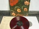 LP ALBUM RECORD THE BEATLES RUBBER SOUL RED VINYL 1967 JAPANESE 2ND PRESS EX/EX