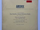 Pierre Fournier Bach Cello Suites Red Stereo DGG Archiv Produktion 198 188