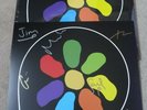 JAMES ALL THE COLOURS OF YOU RED/BLACK SPLIT 2 X LP VINYL RECORD & SIGNED PRINT