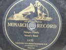 Sousa's Band: Semper Fidelis - Monarch 1175 One Sided 78 rpm Record