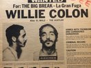 WILLIE COLON LP Wanted The Big Break - La Gran Fuga 1970 Fania Mono VG/VG+