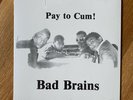 Bad Brains “Pay To Cum” Limited Clear w White Splatter 7” Vinyl Sealed 300 Made