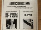 Led Zeppelin USA Promo LP For In Store Play Atlantic 1969 Dusty Springfield