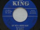Doo Wop R&B THE ADMIRALS Left With A Broken Heart / Oh Yes KING Original 45 HEAR
