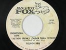 Northern Soul 45 - Reuben Bell - Action Speaks Louder - Silver Fox - VG++ promo