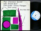 PAUL CHAMBERS Quintet LP BLUE NOTE 1564 US 1957 EAR MONO 47 W.63rd Donald Byrd