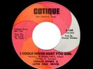LATIN SOUL-CHOLLO RIVERA/LATIN SOUL DRIVERS-I COULD NEVER HURT YOU GIRL/BLACK &