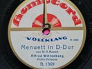 Alfred Wittenberg on Homocord 78. The violin master plays Bach-Gounod and Mozart