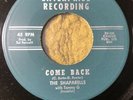 THE SHAPARELLS - COME BACK / KNOCK ON WOOD - SOUL 45 - BENNETT ENTERPRISE XB-324